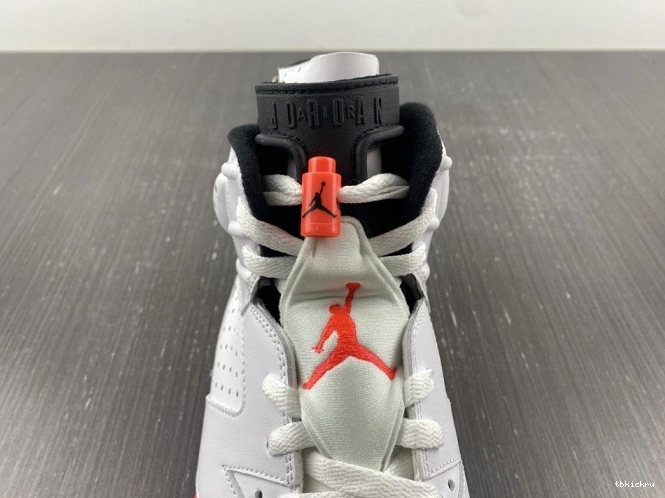 Rep TBkick (2014) White Retro Jordan 6 Infrared 384664-123 0813